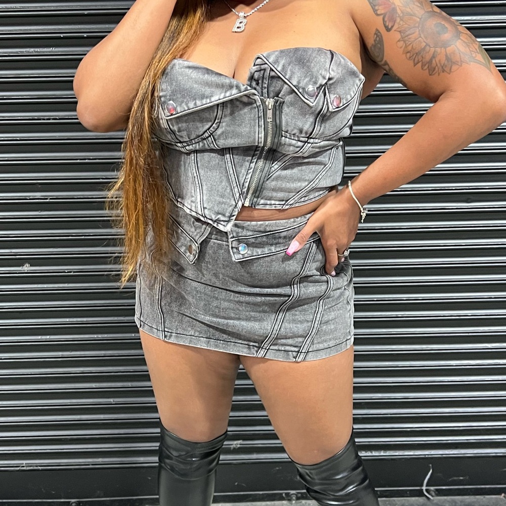Two Piece Denim Set